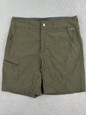 Outdoor Research Mens Ferrosi Shorts 8 Inch Waist 32 Olive Green Hiking Camping